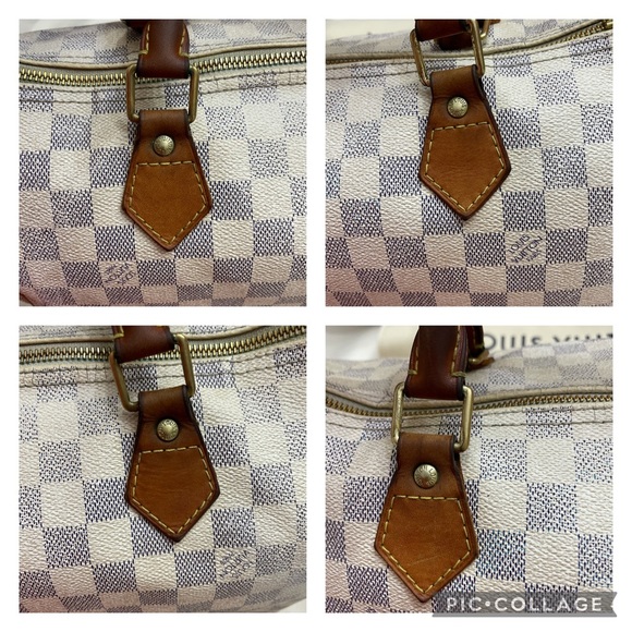Authentic Louis Vuitton Speedy 30 Damier Azur - Picture 3 of 15